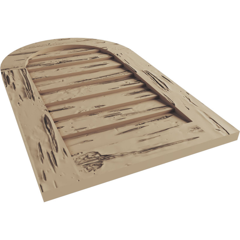 Évent à pignon rond Timberthane, H 30 po x l 38 po x L 1 po, Cyprès Pecky