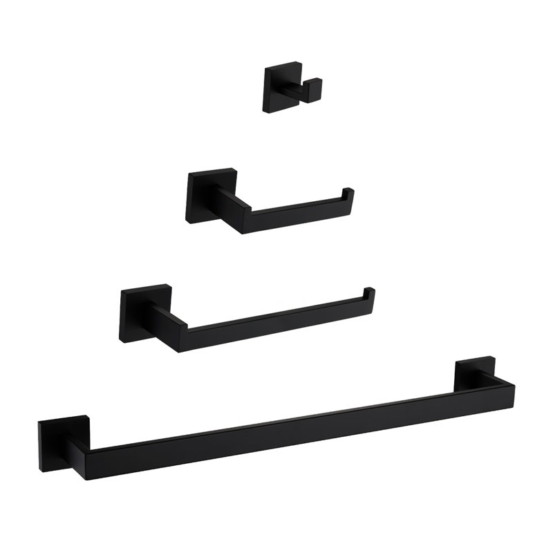 Bathroom Hardware 4 - 304 Steel, Tarnish-, Stylish For Home Accessories 304, Corrosion , Modern Aesthetics, Easy Setup