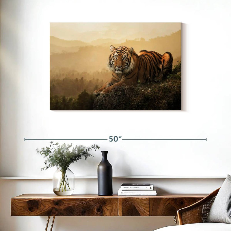 Fierce Sumatran Tiger, 24" H x 36" W