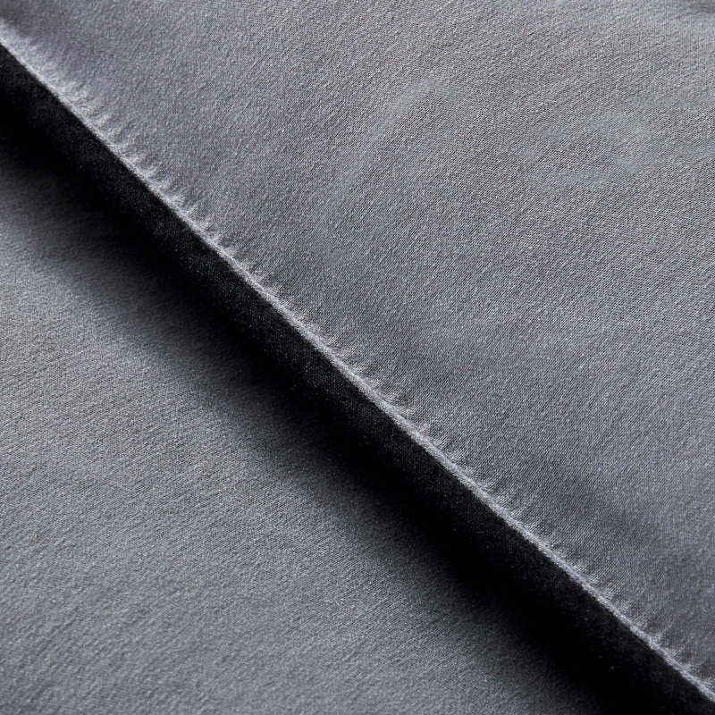 Box Stitch Comforter, Twin Comforter, Black/Gray