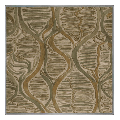Tapis brun lavable à la machine