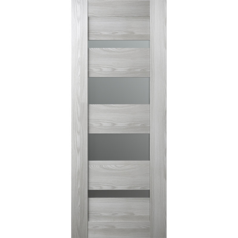 Dalle de porte intérieure en verre manufacturé Avon 07-01, 31,75 po x 79,38 po, Urbain clair