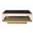 Glass Top Coffee Table - Gold
