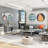 3 Piece Grey And Silver Living Room Table Set