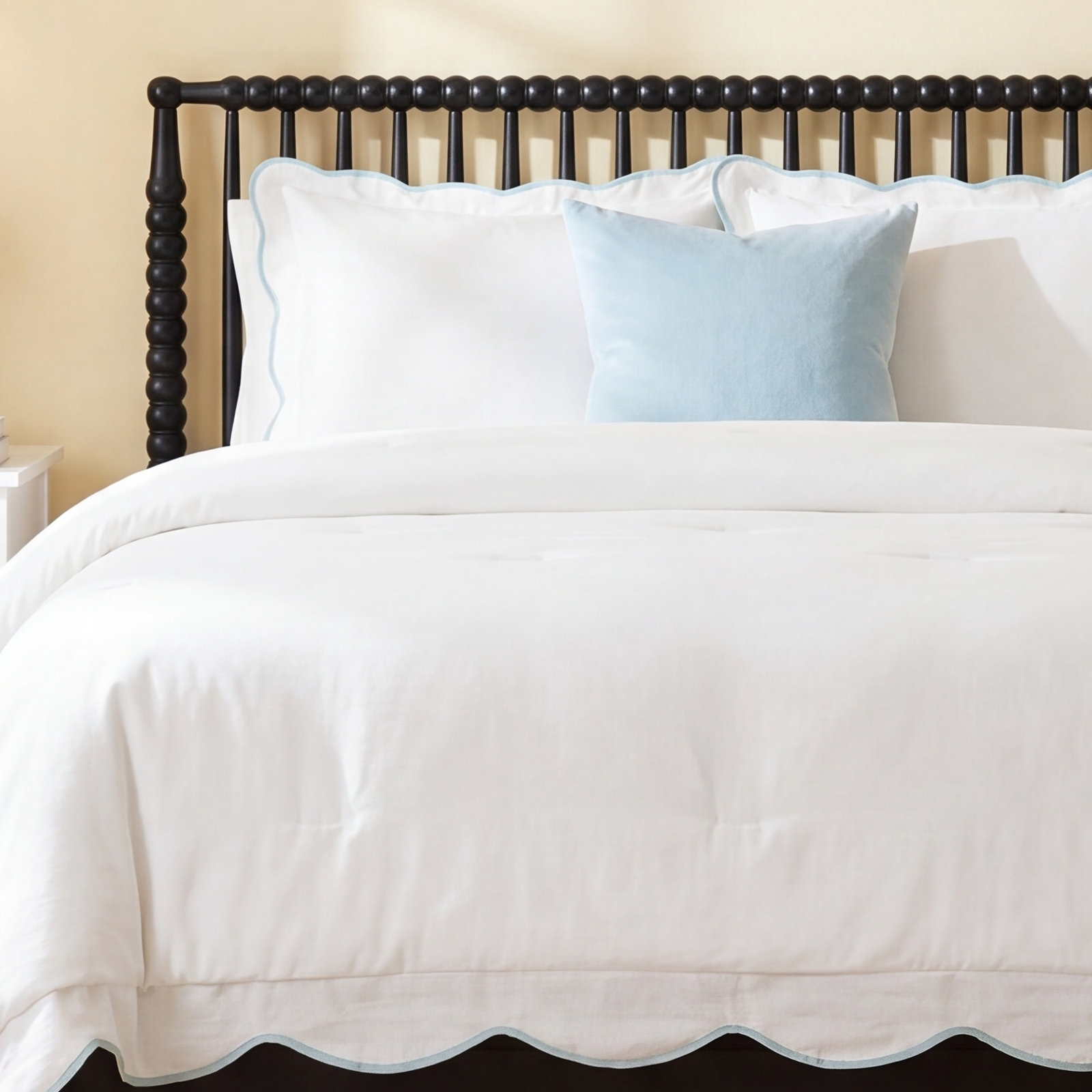 Nolita Cotton Blend Comforter Set, Queen Comforter, Blue