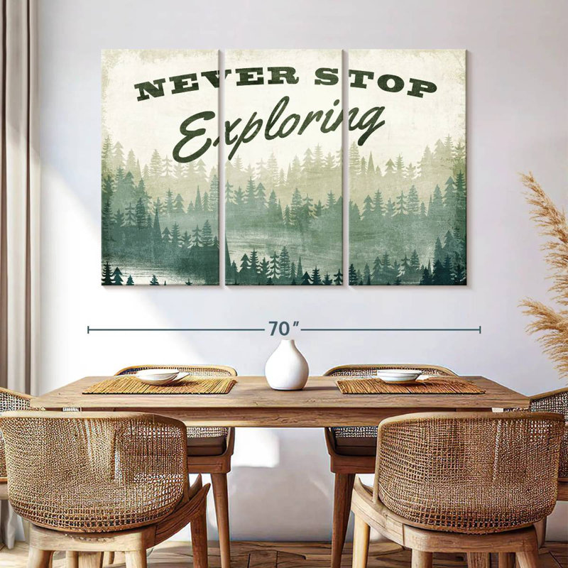 Tergel Never Stop Exploring Greenery, 42" H x 65" W