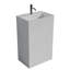 Meuble-lavabo sur pied 20 po avec lavabo en céramique, armoire de salle de bain autoportante, KD-1797185291