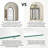 Arch Full-Length Mirror Freestanding Floor Mirror, Modern Standing Mirror With Stand, Aluminum Alloy Wall-Mounted Mirror For Be-1661745724