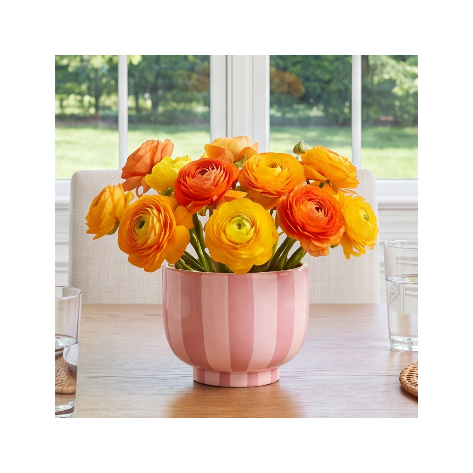 Pink Striped Compote