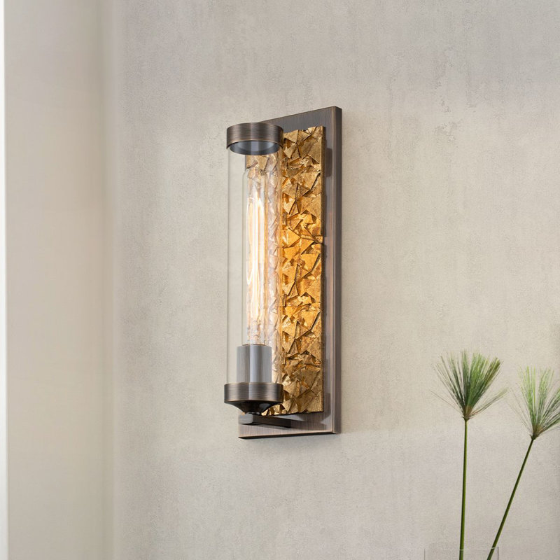 Elysian 1 Light Sconce, Dark Bronze