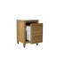 Fresco Ceramic Top Disposal Bin Cabinet On Wheels - Taupe