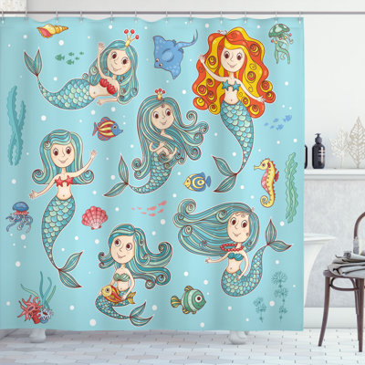 Ensemble de rideau de douche + crochets