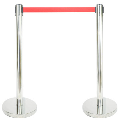 Barrière de sécurité pour ranchers de sécurité 36 "(2 miroirs avec ceinture rouge 78")