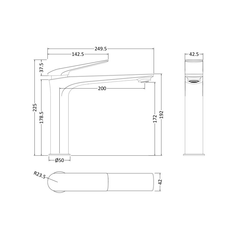 Drift Mono Basin Mixer