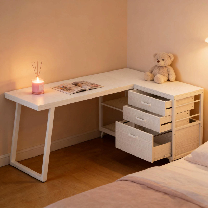 Working Desk,Drafting Desk,Writing Desk,Studying Desk,Gaming Desk, White