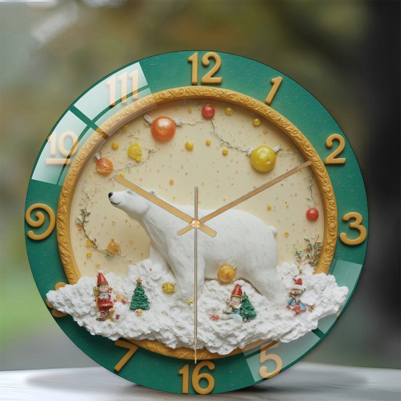 Horloge murale de Noël 12 po
