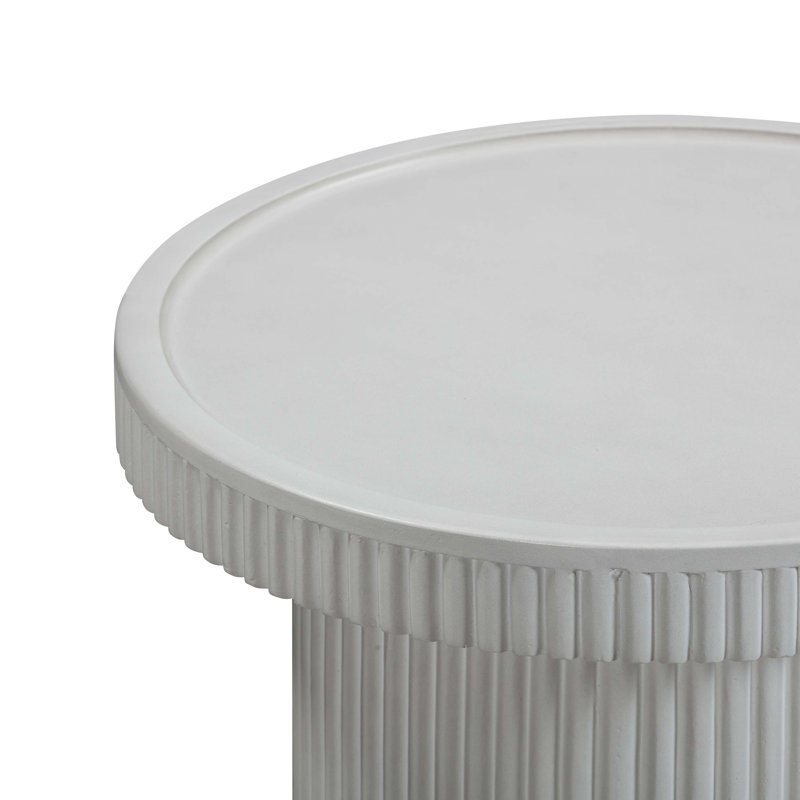 Giaimo End Table, White