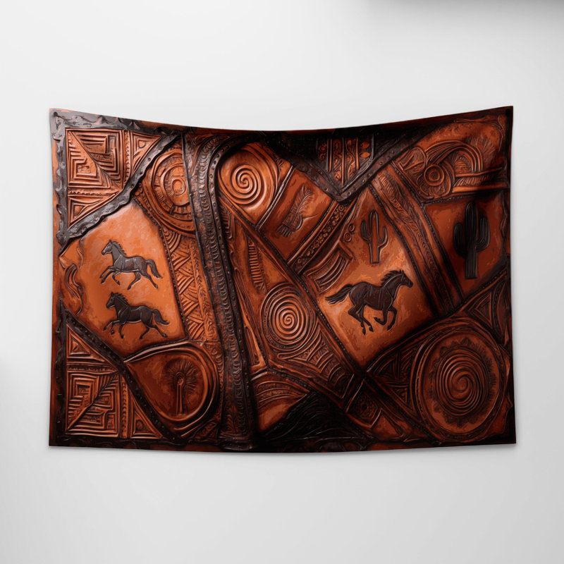 Tapisserie murale Southwestern Cowboy, 68 po x 80 po