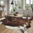 Western Animal-Print Carpet with Imitation Cowhide Texture-119262628