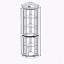 Armoire de coin, antique, verre, vitrine pour le salon, objets de collection, rangement pour le vin et le bar-972305245
