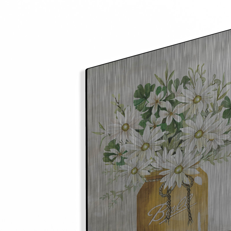 Luxe Gold Art «Gold Jar With White Flowers» par Ci «Gold Jar With White Flowers» par Cindy Jacobs