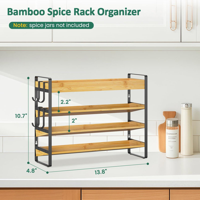 Comptoir de cuisine Spice Seasoning, Bamboo/Black