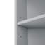 Armoire de rangement multi-fonctionnelle avec deux portes et tablettes réglables, tablette ouverte-658173283