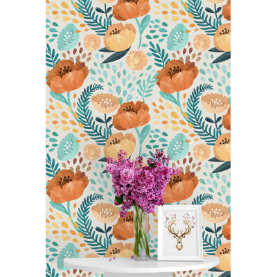 Panneau de papier peint Strasser Vintage Poppy Flowers