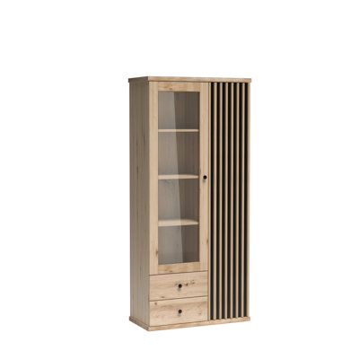 MODERN DISPLAY CABINET WITH CALI C-2 SLATS