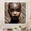 Portrait d'une beauté africaine exquise sur toile-48229673-48229670