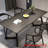Modern simple solid wood dining table set.-104097799