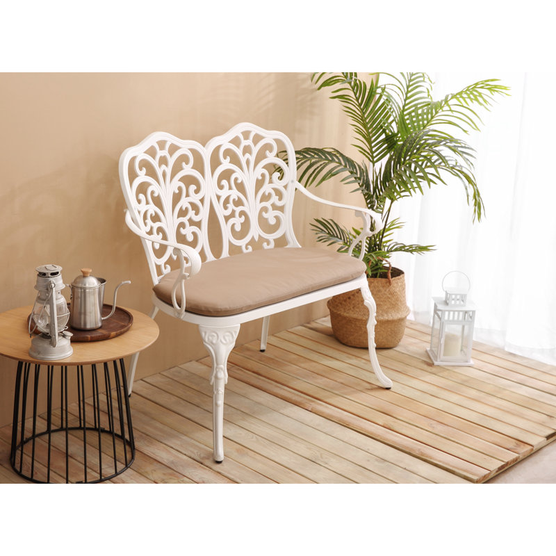 Mobilier d'extérieur en aluminium coulé avec rosette de jardin