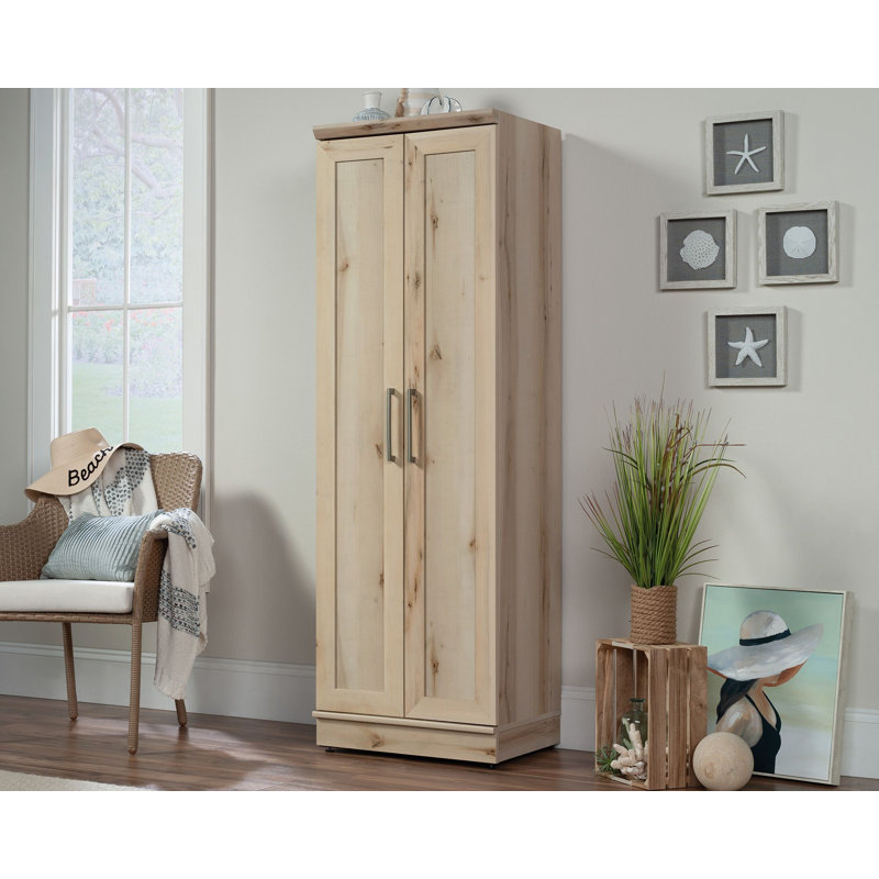 Homeplus Storage Cabinet Sao, Natural, Silver