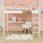 Queen Metal Loft Bed With Built-In-Desk And USB Charging Station And LED