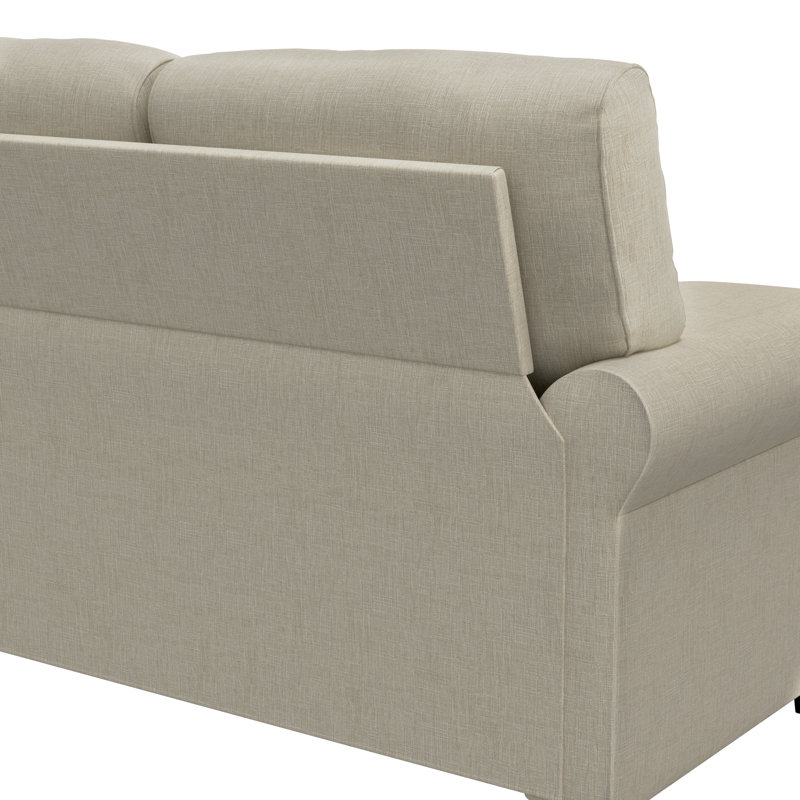 Canapé modulaire réversible de 75,5 po Annmaria, Polyester beige
