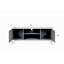 Console multimédia 47 po avec portes en verre Diamond, porte à deux portes et espace de rangement ouvert, compatible avec les téléviseurs de 50 po