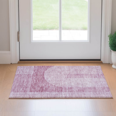 Premium Machine Washable Prisco Blush Rug