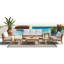 Noida Outdoor 5 - Seat Patio Sofa