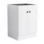 Meuble-lavabo autoportant 24 po et 2 portes d'armoire à fermeture en douceur (emballage KD) - sans le lavabo-111882631-111882629
