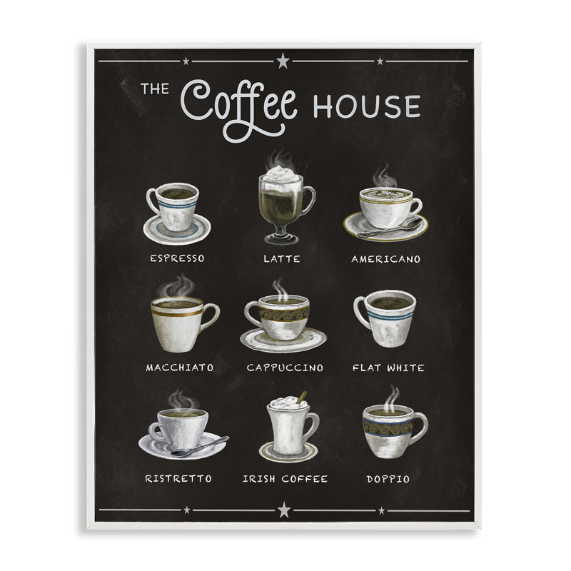 The Coffee House, encadré par estampe numérique, conception par Conrad Knutsen, H 20 po x l 16 po