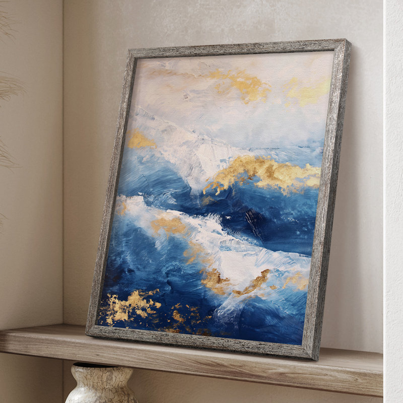 ABSTRACT Series CDXV, reproduction encadrée - bois massif, H 11 po x l 9 po