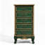 Armoire d'appoint en bois manufacturé vert massif