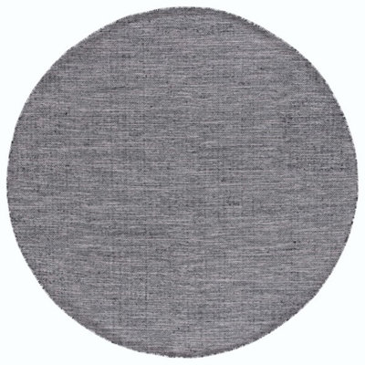 Dallis Black Ivory Hand-Woven Flatweave Cotton Rug