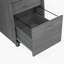 Bureau d'ordinateur complet avec rangement, gris