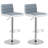 Plouffe Swivel Upholstered Adjustable Height Counter Stool with Metal Frame