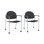 Chat Waiting Reception Guest Chair With Casters