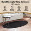 Rugs Black Synthetic Non-Slip Accent Rug-1956119688