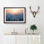 Sun High over Winter a Forest in Abstract - Picture Frame Graphic Art Print on MDF-55727322-55727324
