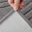 Ensemble de tapis de bain en microfibre 5 pièces avec envers antidérapant-1247977891