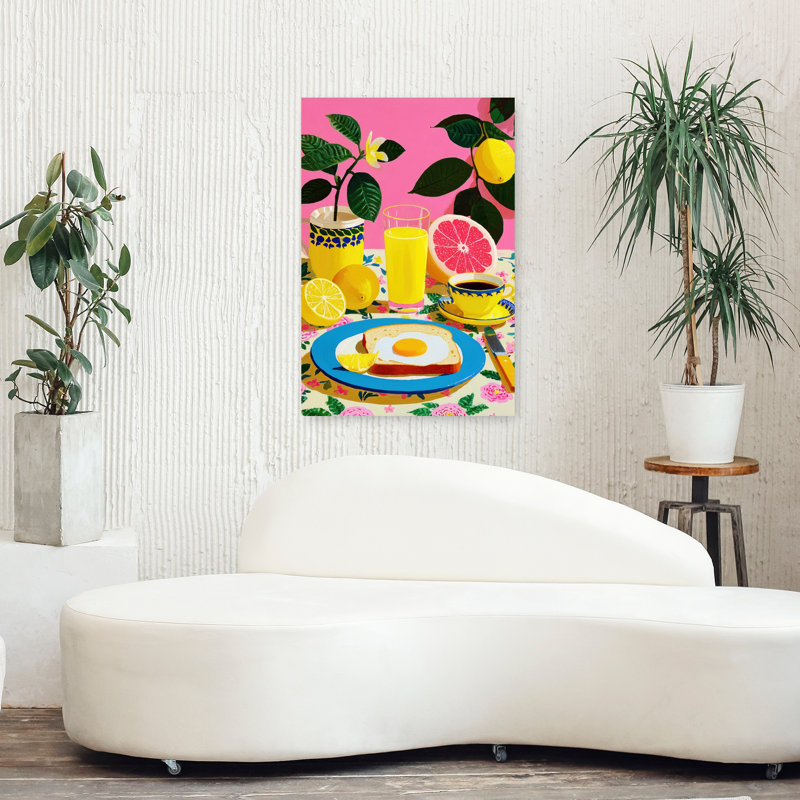 «Vibrant Citrus Petit déjeuner», H 36 po x l 24 po
